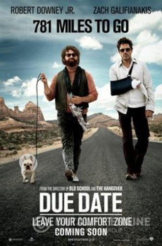 Впритык / Due Date (2010) HybridRip 1080p | D, A, L1 | Open Matte